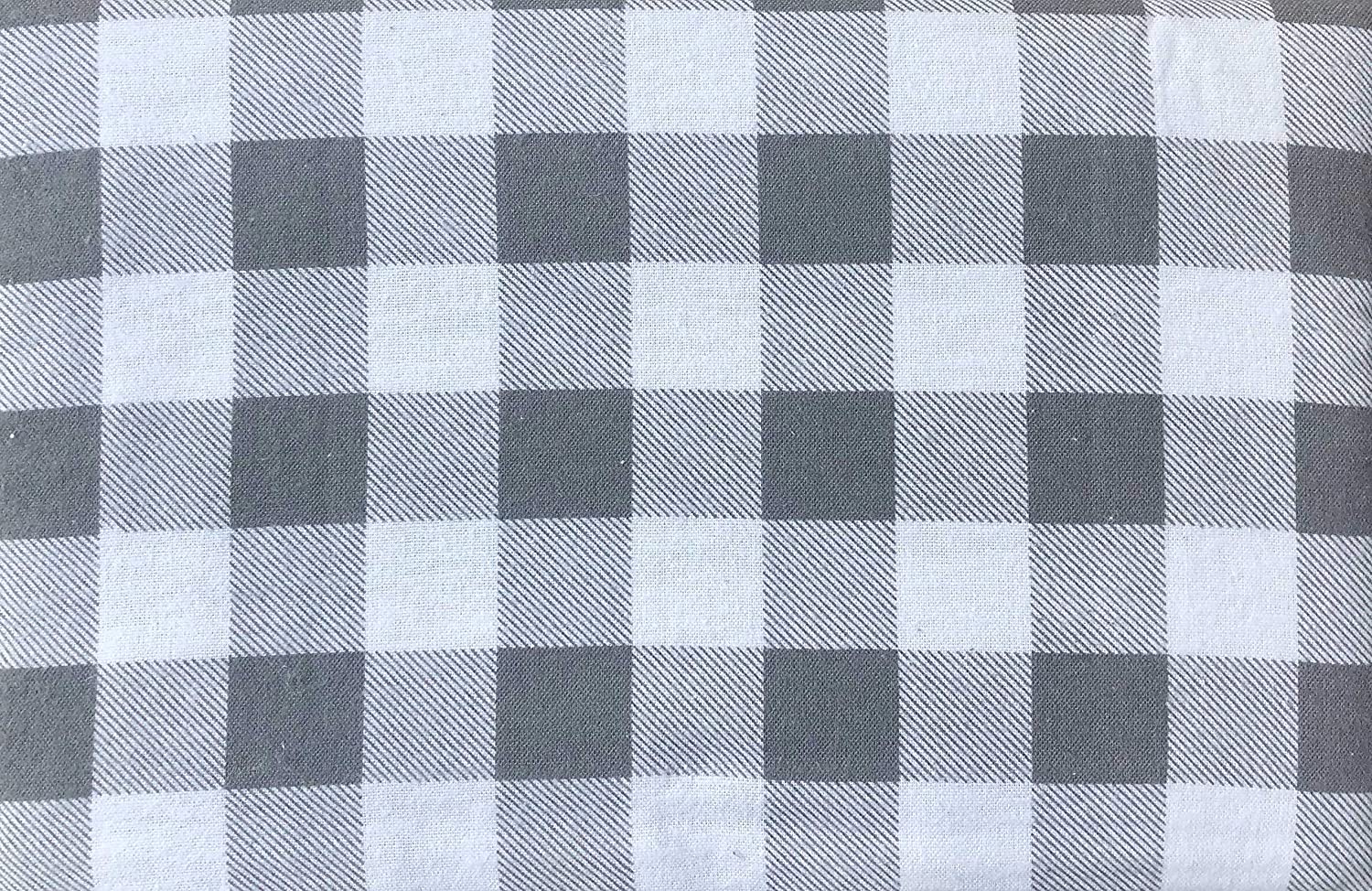 Price:$54.99 North Turkish Flannel 2pc Duvet Cover Set Gray White Checked Plaid Stripes Pattern, Twin : Home & Kitchen
