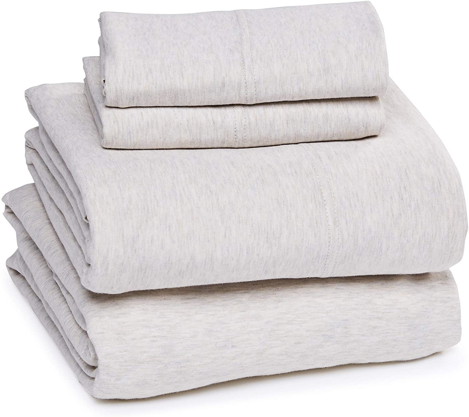 Price:$38.99 Basics Cotton Jersey Bed Sheet Set - Full, Oatmeal : Home & Kitchen