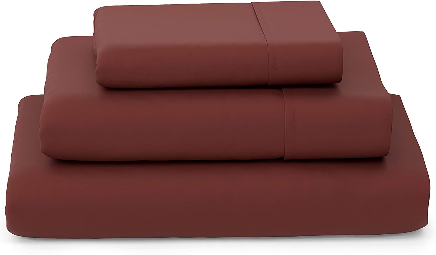 Price:$49.95 House Collection Luxury Bamboo Sheets - 3 Piece Bedding Set - High Blend from Natural Bamboo Fiber - Soft Wrinkle Free Fabric - 1 Fitted Sheet, 1 Flat, 1 Pillow Case - Twin, Burgundy : Home & Kitchen