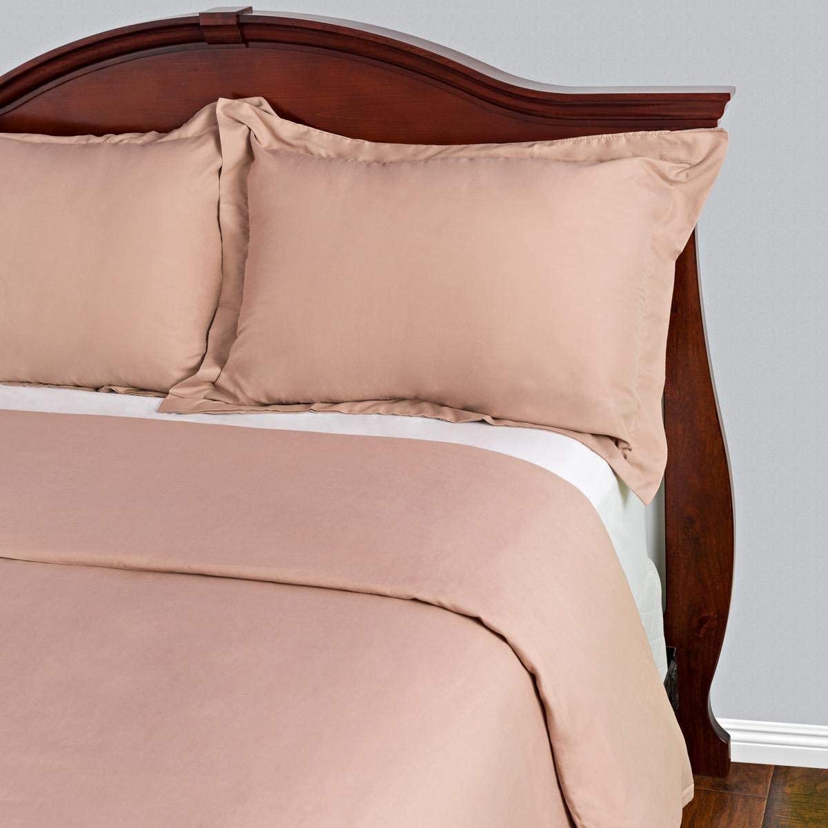 Price:$32.95 House Collection Duvet Cover 3 Piece Set - Solid 1500 Series Ultra Soft Double Brushed Microfiber Hotel Bedding - Comforter Cover & 2 Pillow Shams (Full/Queen,Taupe) : Home & Kitchen