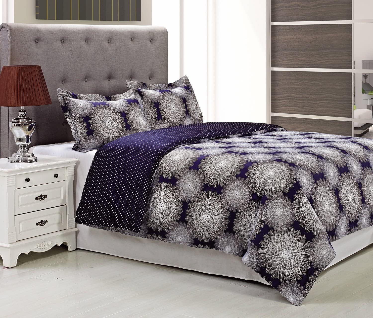 Price:$60.00 300 Thread Count Casey Duvet Cover Set, Full/Queen : Home & Kitchen