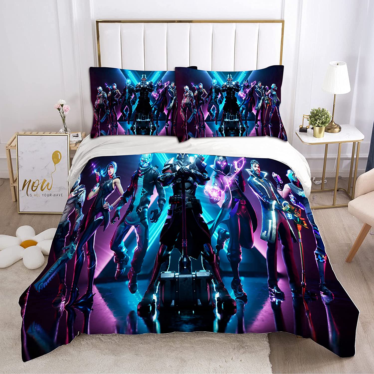 Price:$59.99 Set 3D Gamer Duvet Cover Bedding Sets for Boys Kids Teens Girls, 1 Quilt Cover 2 Pillowcases, Twin Size, No Comforter : Home & Kitchen
