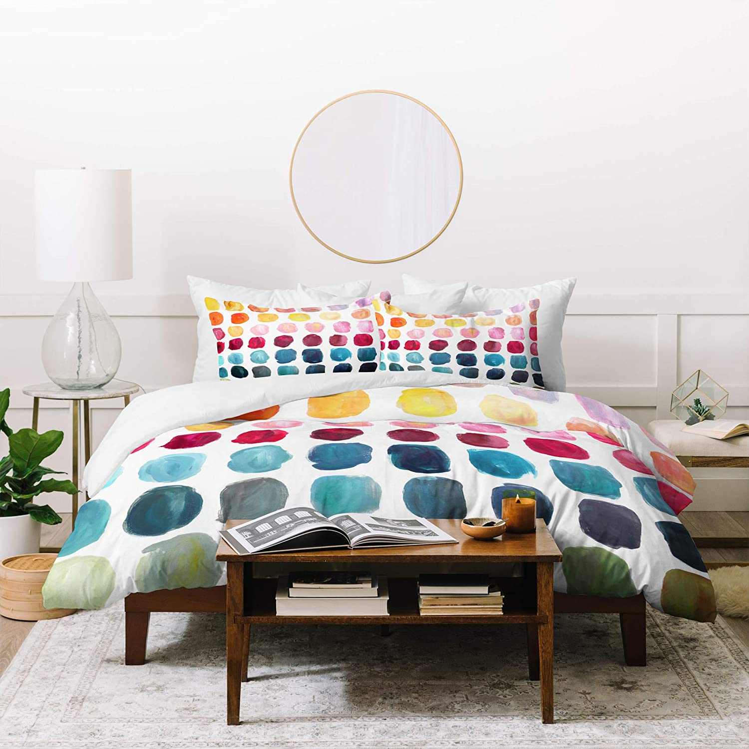 Price:$205.20 Designs Stephanie Corfee Color Palette Duvet Set with Two Pillow Shams, King, Multi : Home & Kitchen