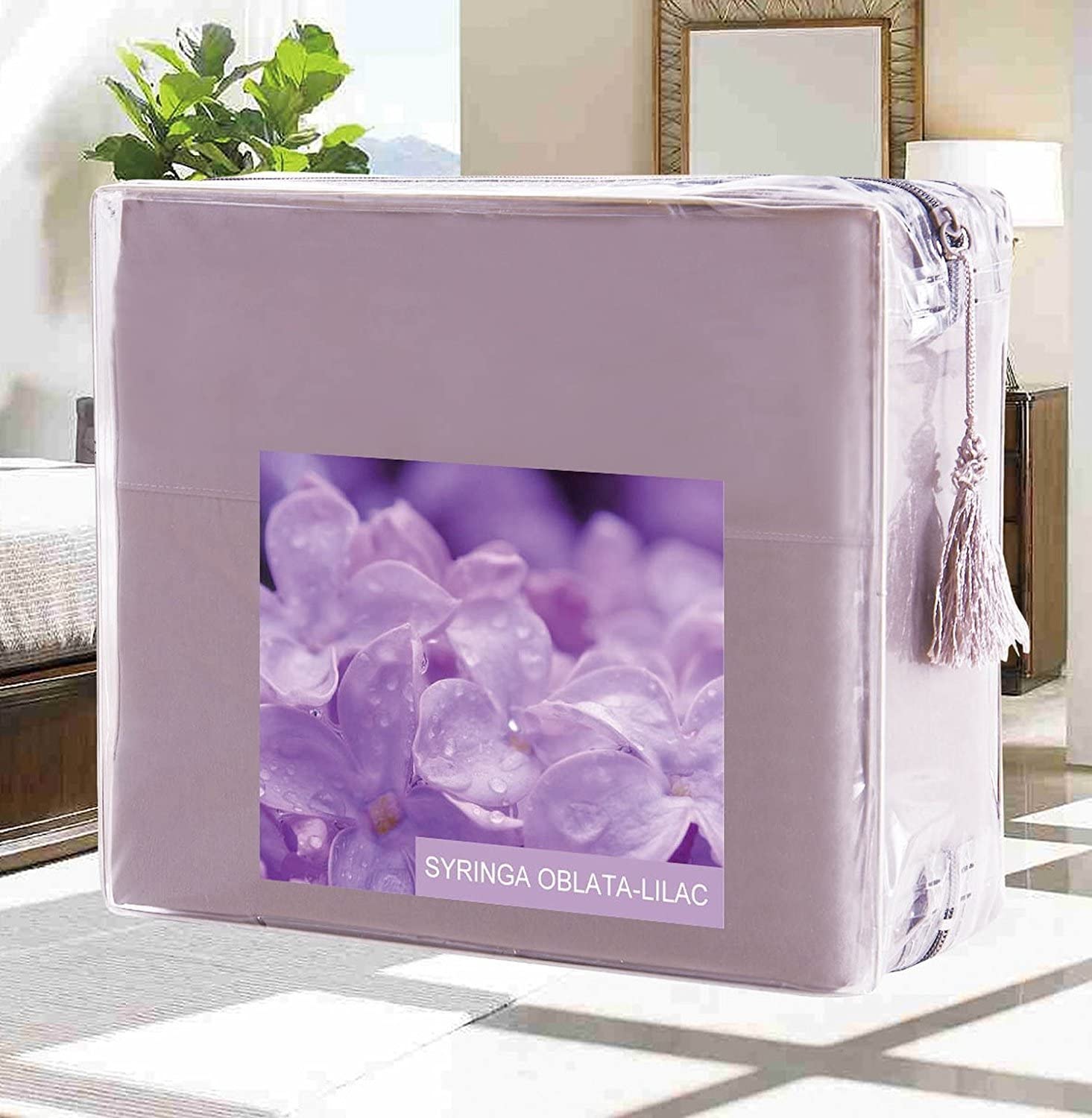 Price:$29.99 Duvet Cover Set on Amazon Elegant Comfort Wrinkle-Free 1500 Thread Count Egyptian Quality 3-Piece Duvet Cover Set - Flowers Collection King/Cali King, Lilac : Home & Kitchen