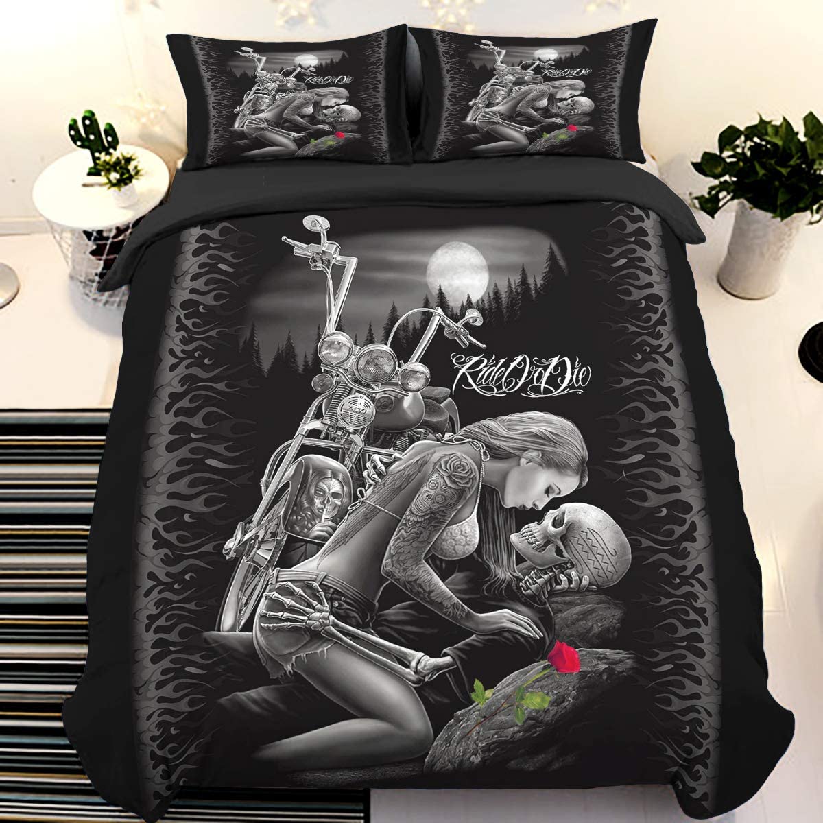 Price:$33.89 Duvet Cover King 3D Printed Bedding Duvet Cover with Zipper Closure 3 Pieces Microfiber Lovers Bedding Set for Adults 90"x 103" : Home & Kitchen