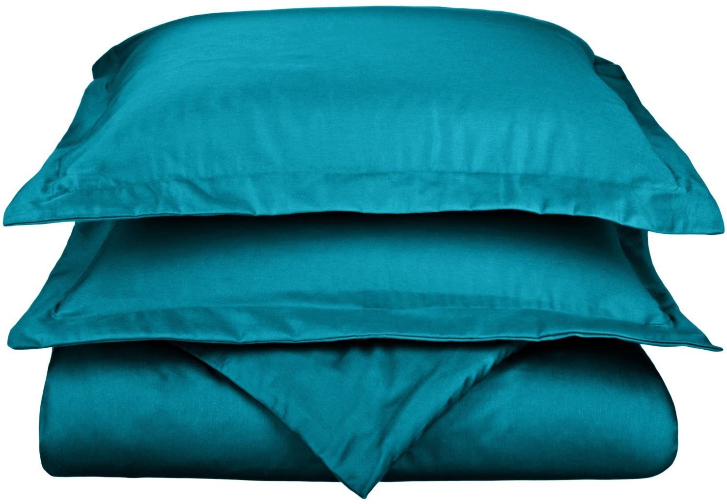 Price:$37.33 800-Thread-Count Duvet Cover Set, Cotton Rich, Full/Queen, Teal : Home & Kitchen