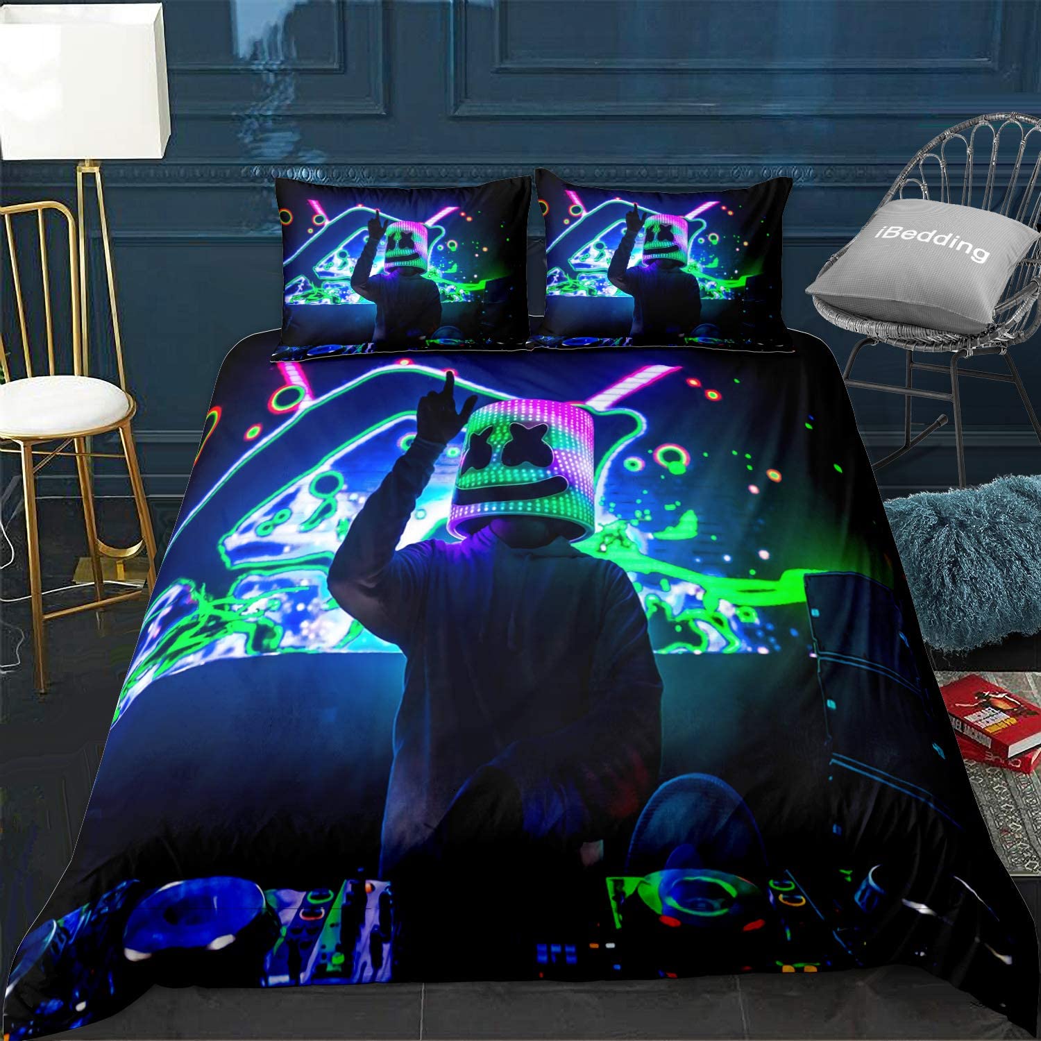 Price:$45.99 Marshmallow Decor Duvet Cover Set,and Gorgeous Stage,Decorative Bedding Set with 2 Pillow Shams (3 Pcs/Set) Queen Size(No Comforter) : Home & Kitchen