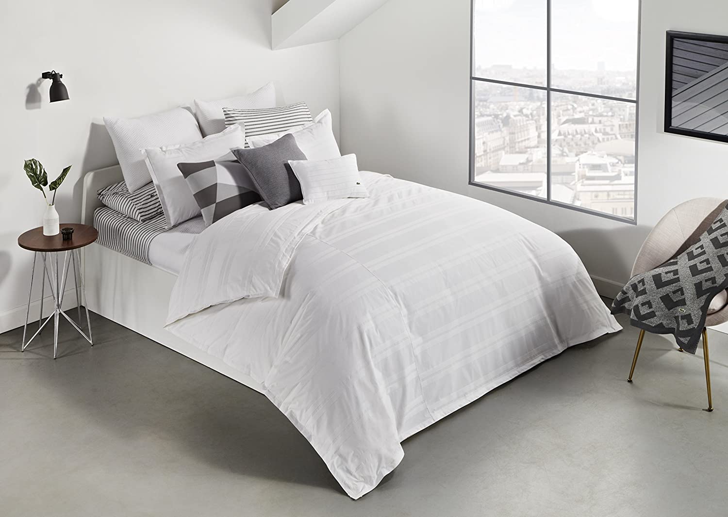 Price:$194.36 Sideline Duvet Set, Full/Queen, White : Everything Else