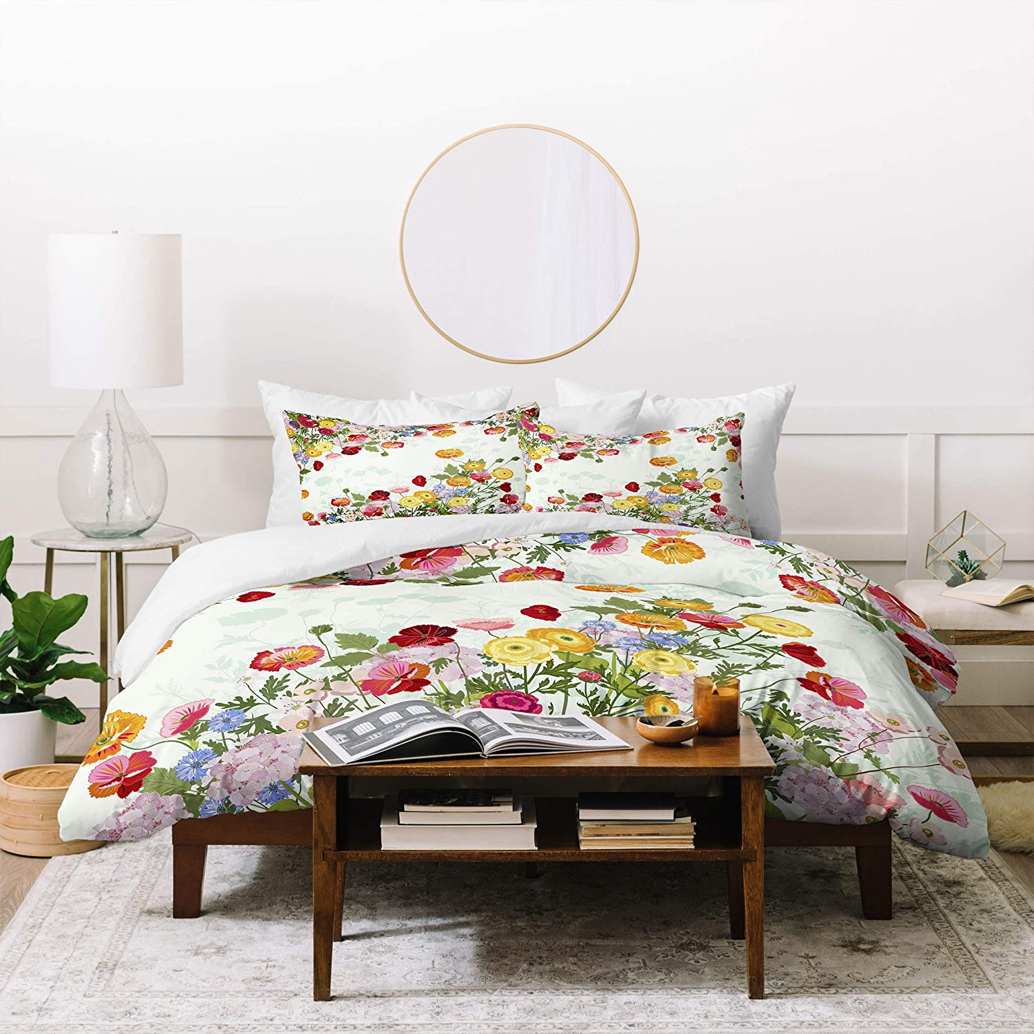 Price:$139.06 Designs Iveta Abolina Emmaline Duvet Set with Pillow Sham, Twin, Multi : Everything Else