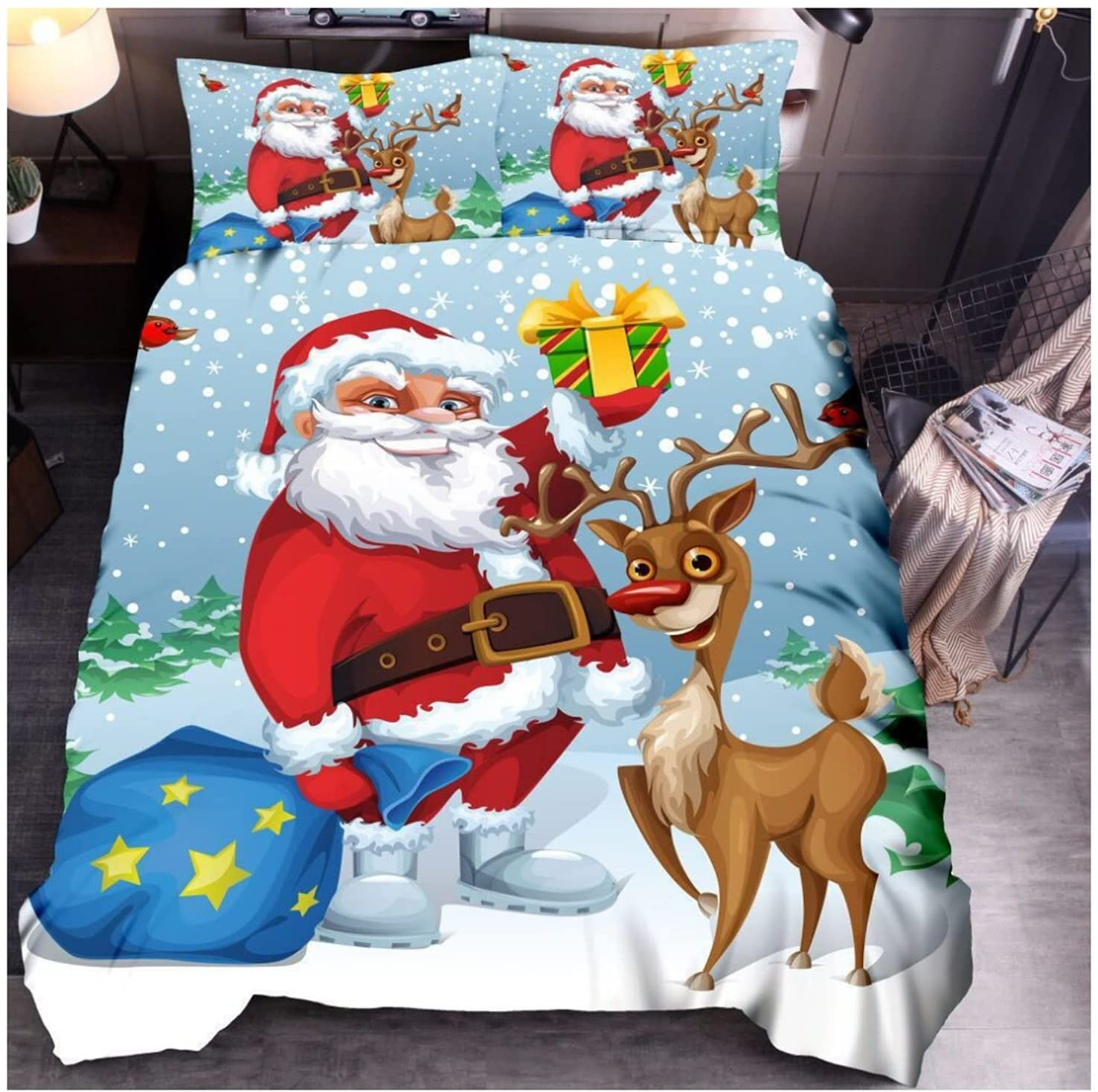 Price:$27.99 Christmas Full Bedding Full Size Christmas Duvet Cover Snowflake Bedding Full Christmas Comforter Sets Christmas Full Size Christmas Duvet Full Holiday Duvet(203x228cm, christnas beddingB) : Home & Kitchen