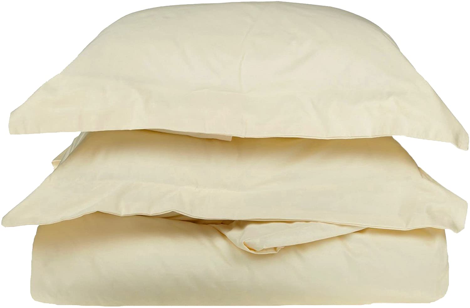 Price:$71.99 400-Thread Duvet Cover Set, Premium Long-Staple Cotton, King/Cal King, Ivory : Home & Kitchen