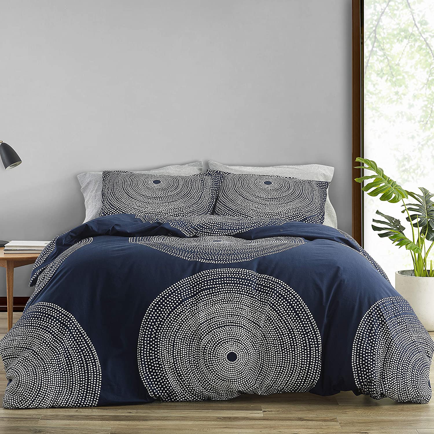 Price:$99.99 221439 Fokus Duvet Cover Set, Twin, Navy : Home & Kitchen