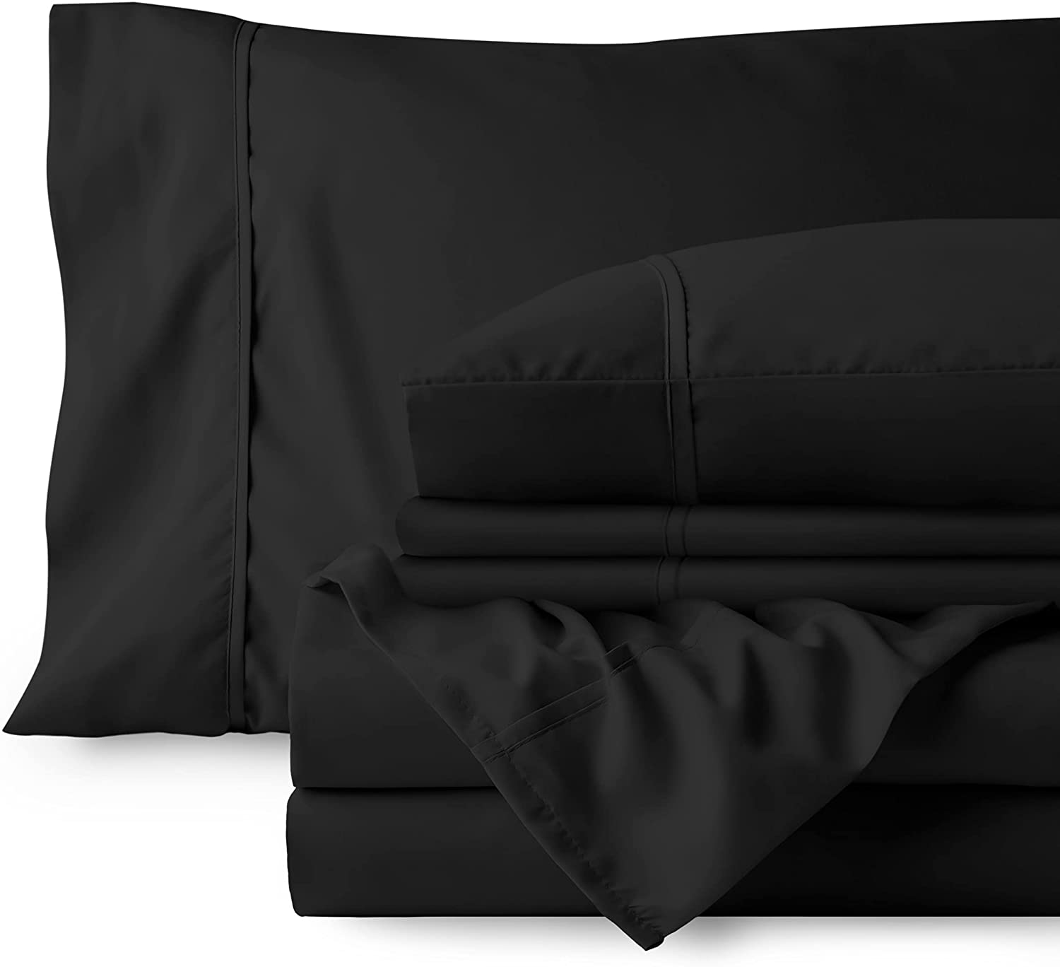 Price:$34.99 Home 6 Piece Queen Bed Sheets - 1800 Deep Pocket Queen Sheet Set - Ultra-Soft Sheets - 4 Pillowcases (Queen, Charcoal) : Home & Kitchen