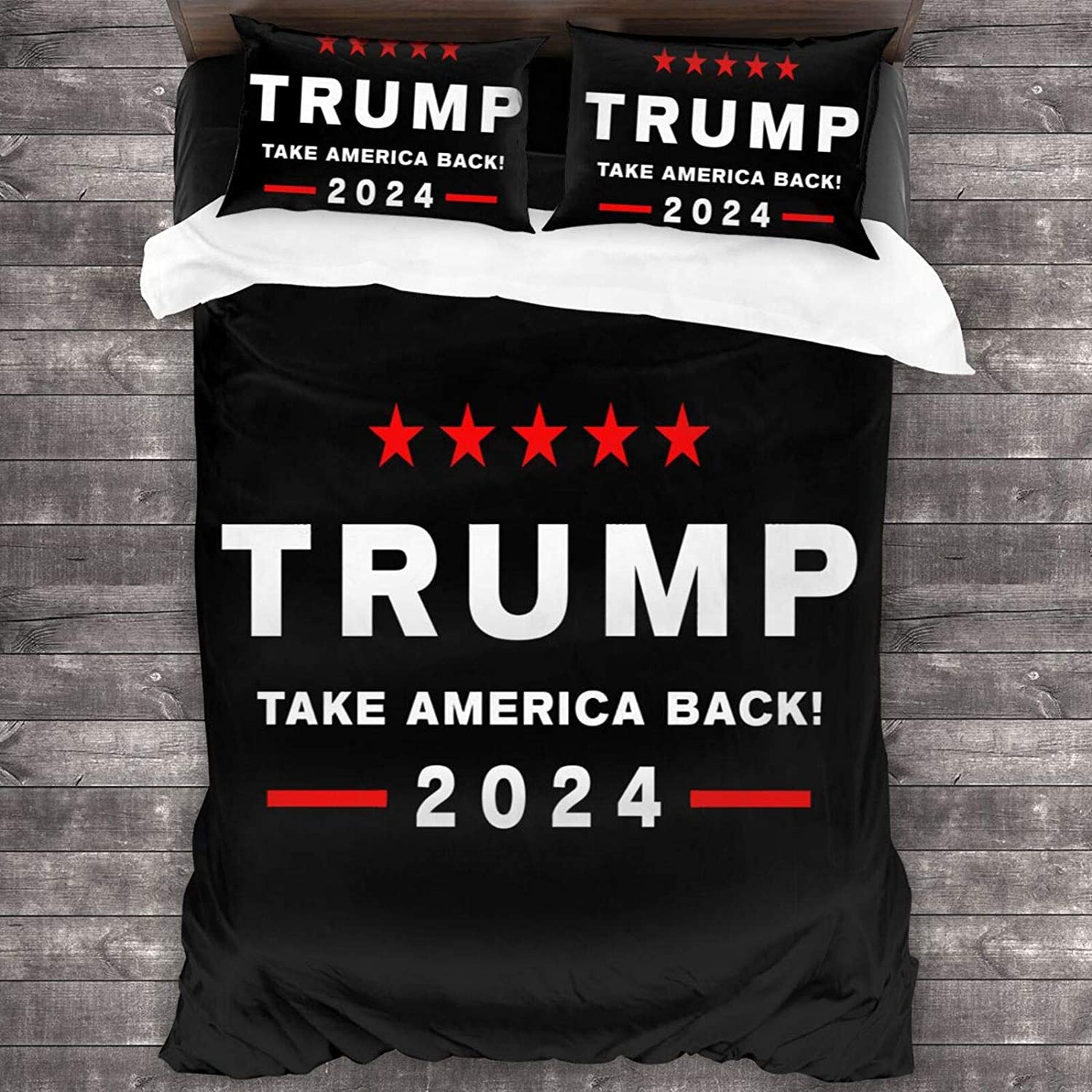 Price:$46.99 Piece Bedding Set 86”x70，Trump 2024 Take America Back Suitable for Children in Adult beds or Dormitories,Super Soft Duvet Cover with 2 Pillowcases : Home & Kitchen