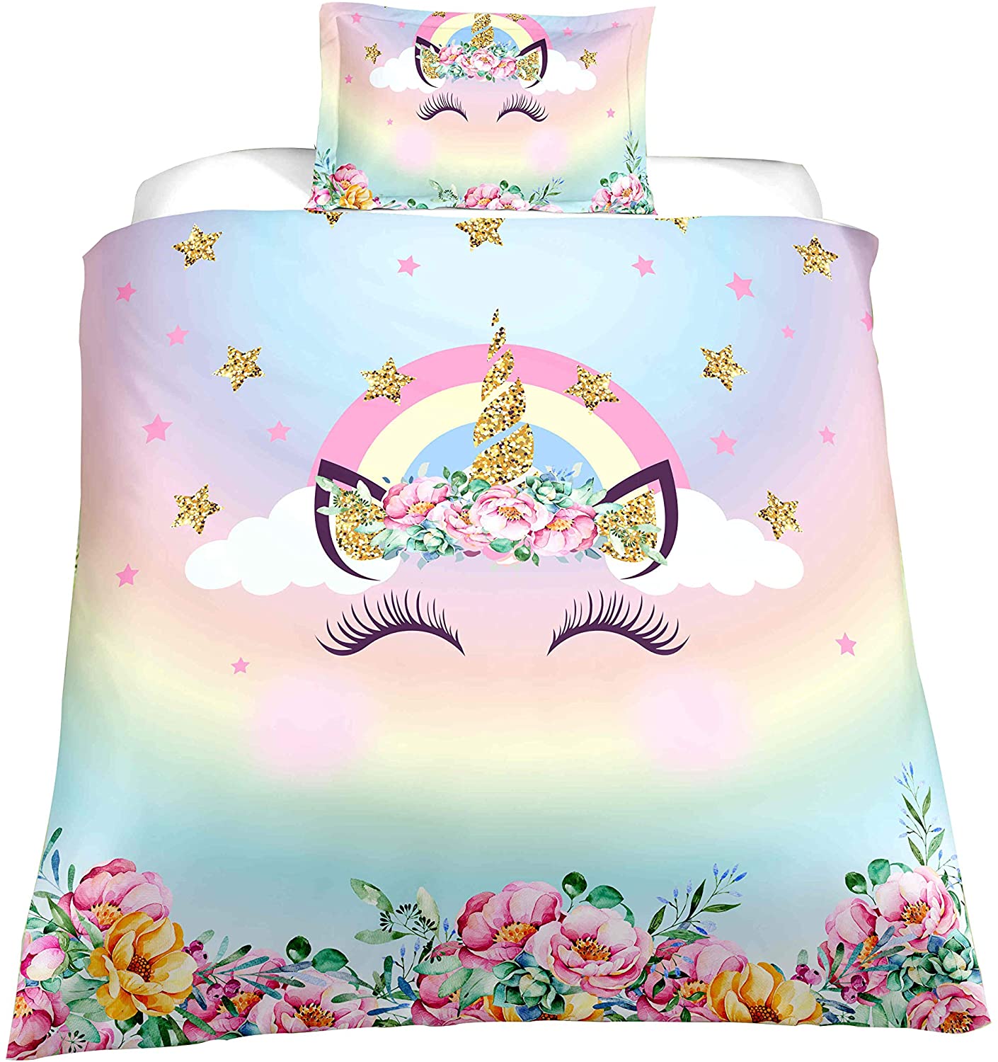 Price:$29.68 Duvet Cover Sets,Lovely Face Bedding Sets,Twin Size,1 Duvet Cover,1 Pillowcase(No Comforter Inside) : Home & Kitchen