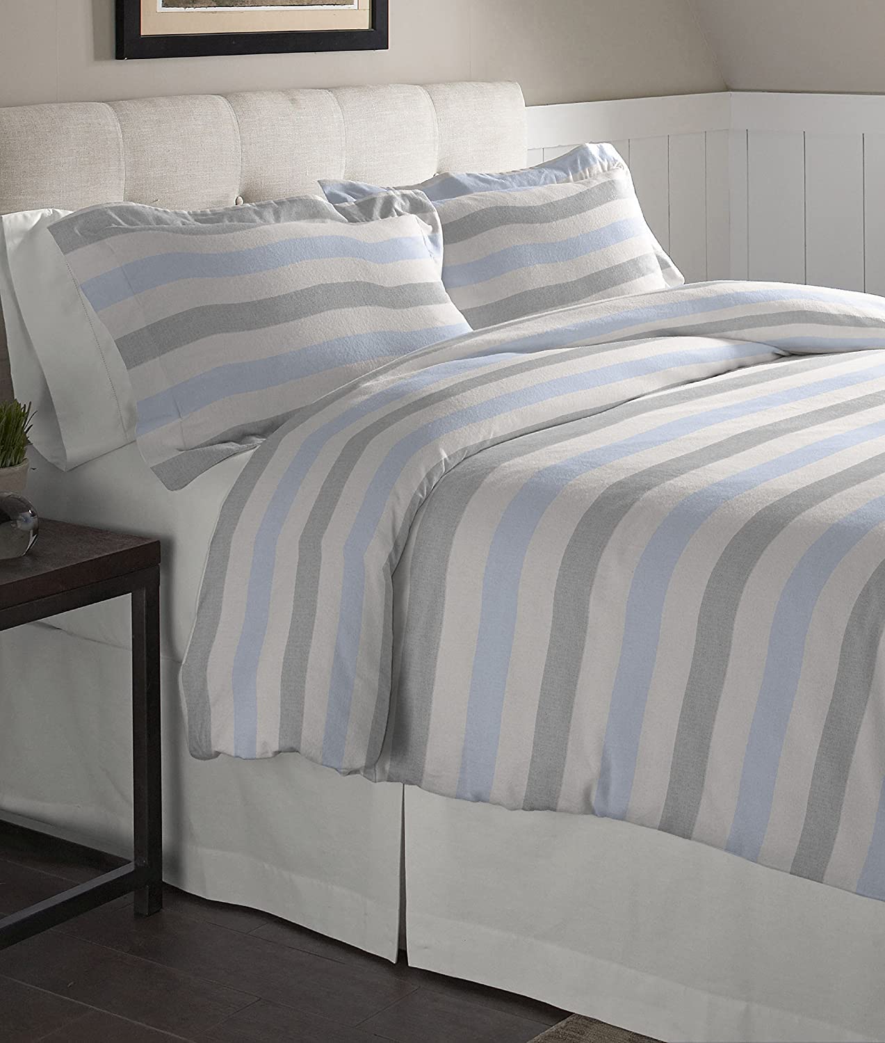 Price:$51.00 Flannel Oversized Duvet Set, King, Savannah : Home & Kitchen
