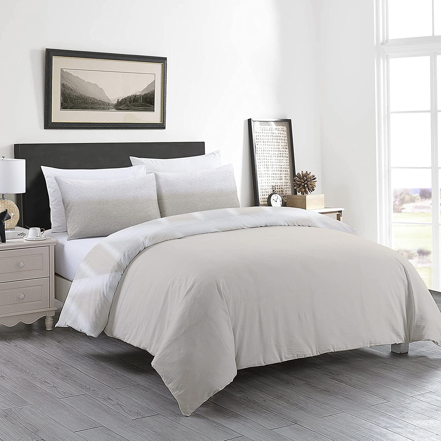 Price:$170.00 GOTS Certified 100% Organic Cotton Reversible Print Duvet Cover and Sham Set of 2 : Home & Kitchen