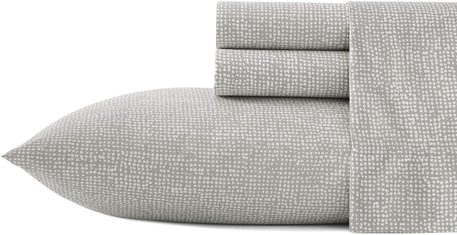 Price:$99.99 | Percale Collection | Sheet Set-100% Cotton, Crisp & Cool, Lightweight & Moisture-Wicking Bedding, King, Orkanen : Home & Kitchen