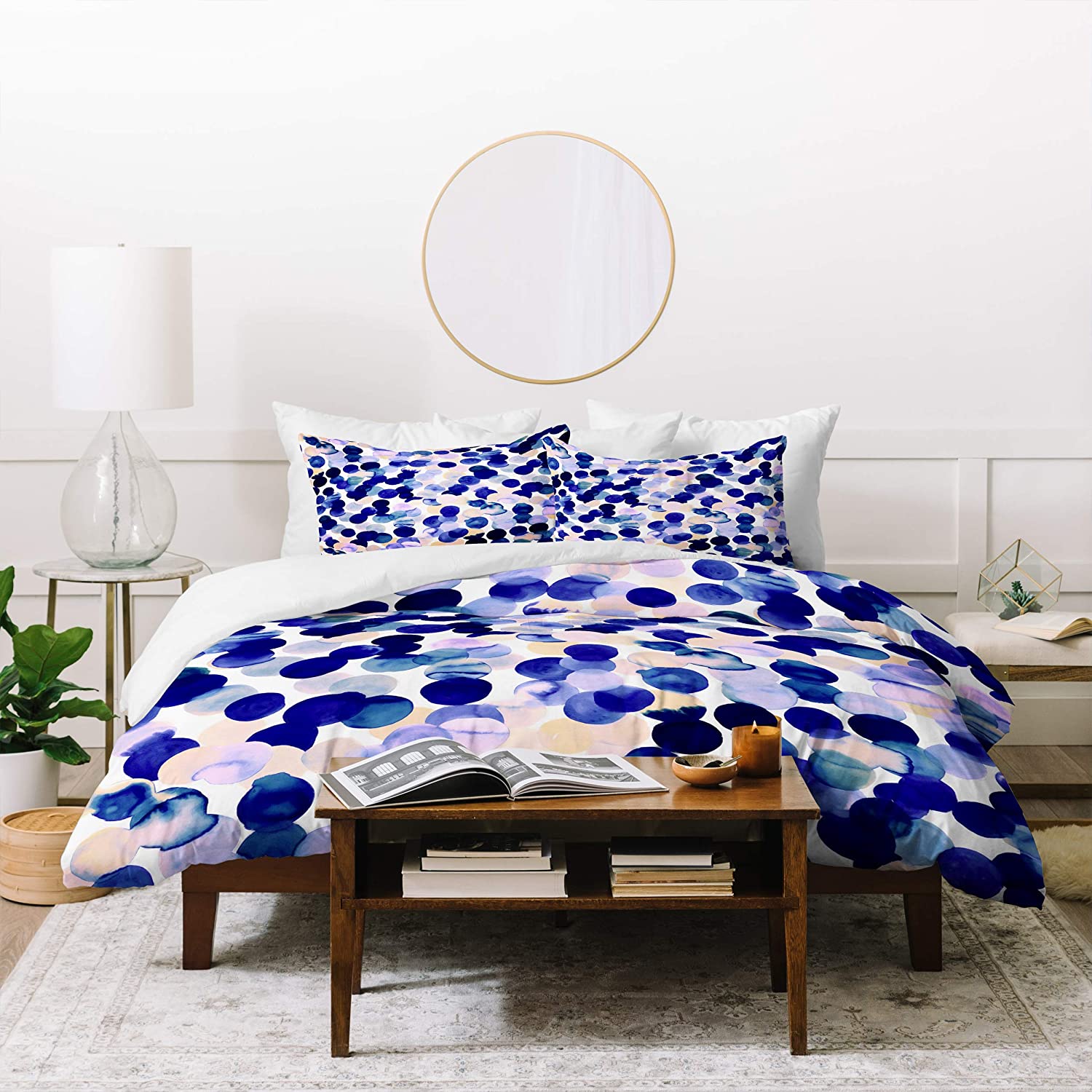 Price:$39.52 Designs Amy Sia Gracie Spot Pale Purple Duvet Set with Two Pillow Shams, Queen/Full : Home & Kitchen