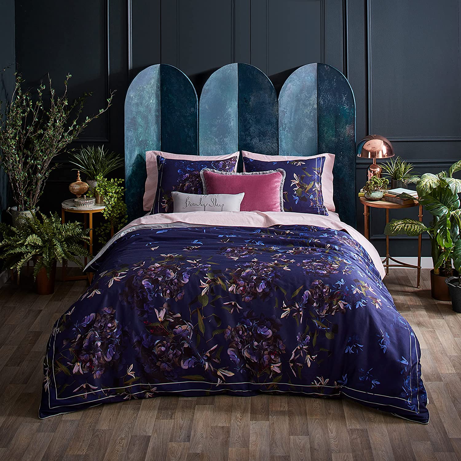 Price:$167.36 Baker Pomegranate Duvet Set, King, Navy : Everything Else