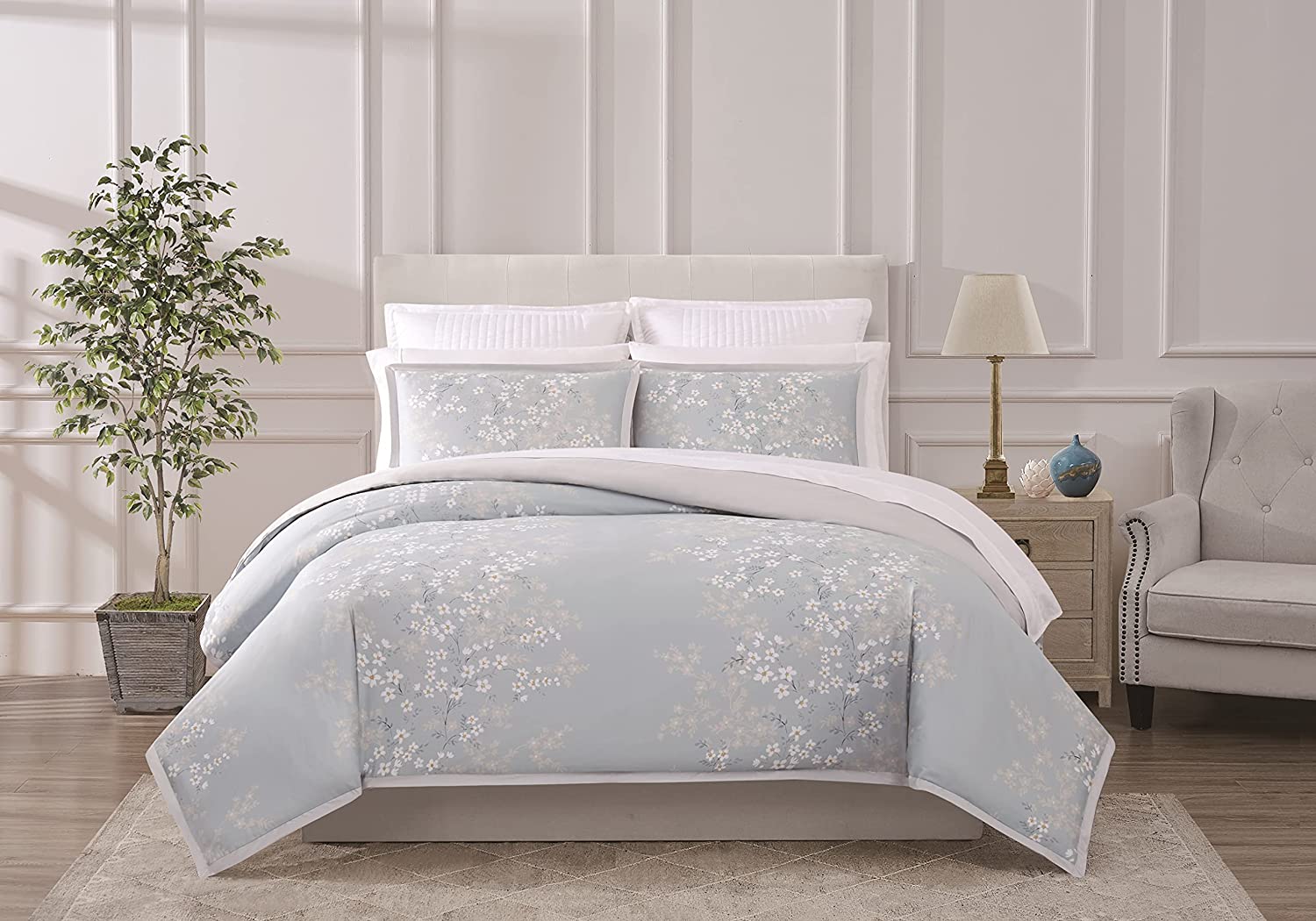 Price:$155.28 - King/California King 3 Piece Duvet Cover + Sham Set - Terra Collection - Grey : Everything Else