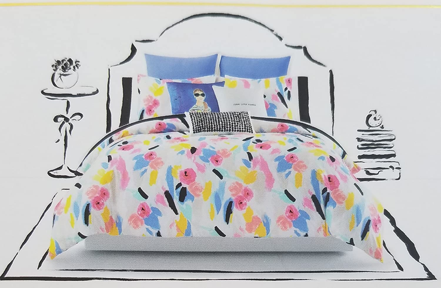 Price:$139.98 Spade TWIN Duvet Set, Paintball Floral : Home & Kitchen