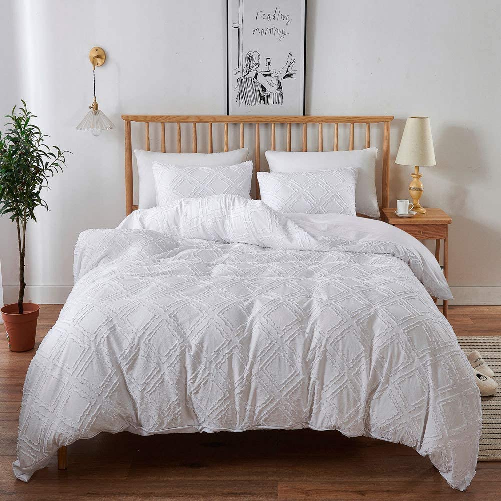 Price:$48.89 Pieces Soft Washed Microfiber Boho Duvet Cover Set, Zipper Closure Soft and Durable Bedding Set for All Seasons(1 Duvet Cover 1 Pillowcases) (Full/Queen) : Home & Kitchen