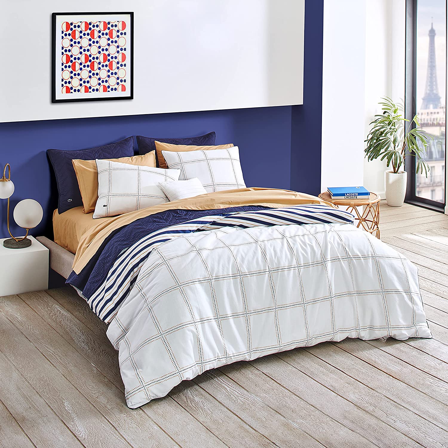 Price:$111.99 Splash Duvet Set, Twin/Twin XL, White/Navy : Home & Kitchen