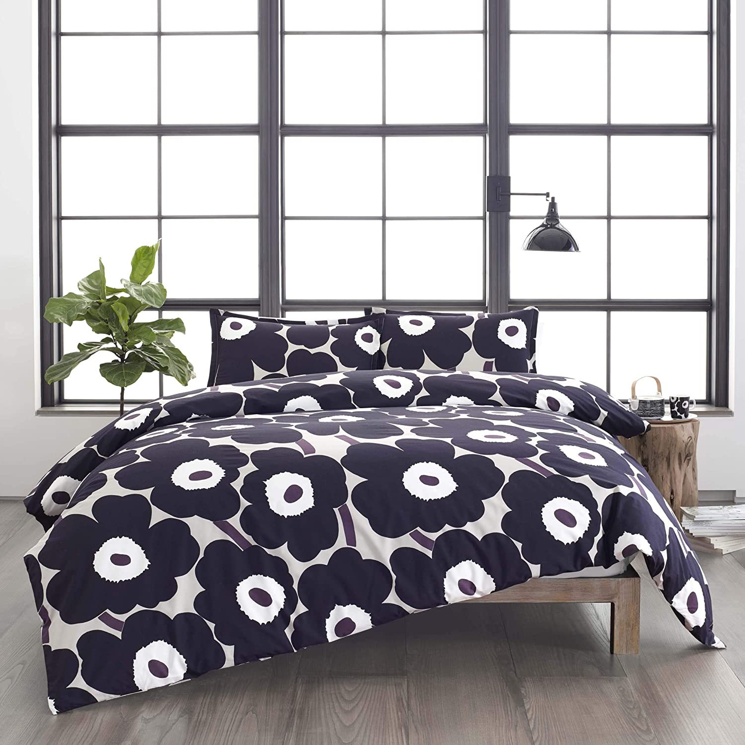 Price:$179.99 Unikko Duvet Cover Set, King, Grey : Home & Kitchen