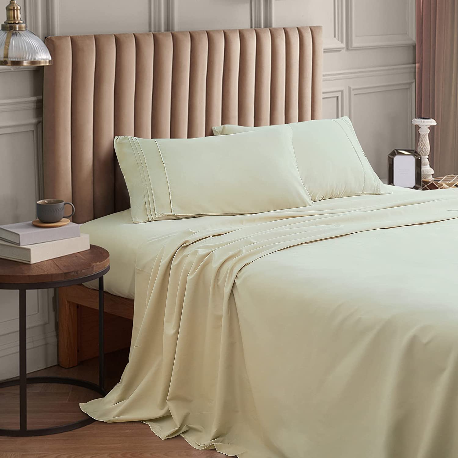 Price:$66.90 Pocket Sheets for King Size Bed Pillowcases Set with Comforter King Size Warm Duvet Insert Filler White : Home & Kitchen