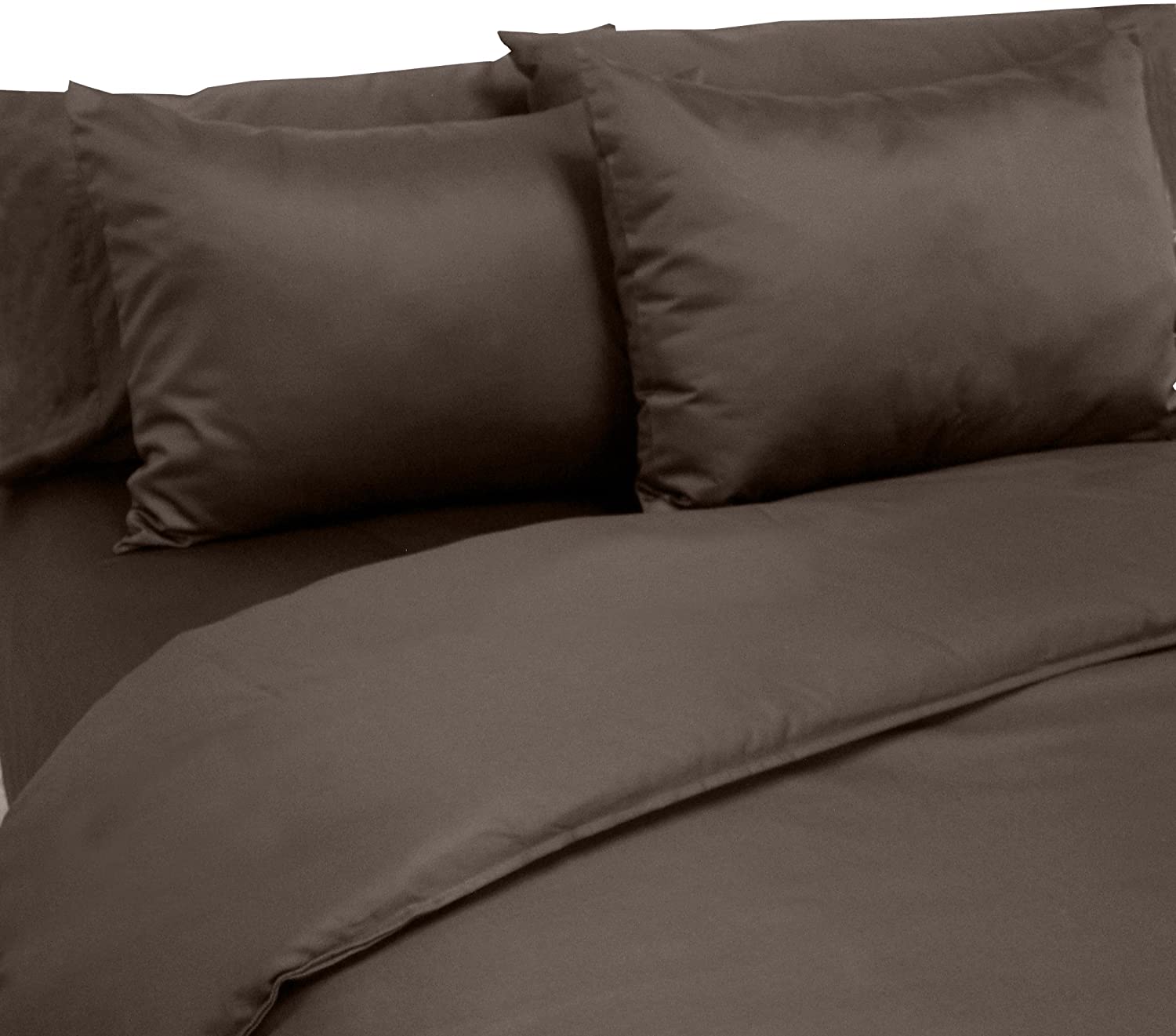 Price:$64.57 Made in The USA 100% Cotton Sateen 6-Piece 800 Thread Count Duvet Cover Set, Full, Espresso : Home & Kitchen