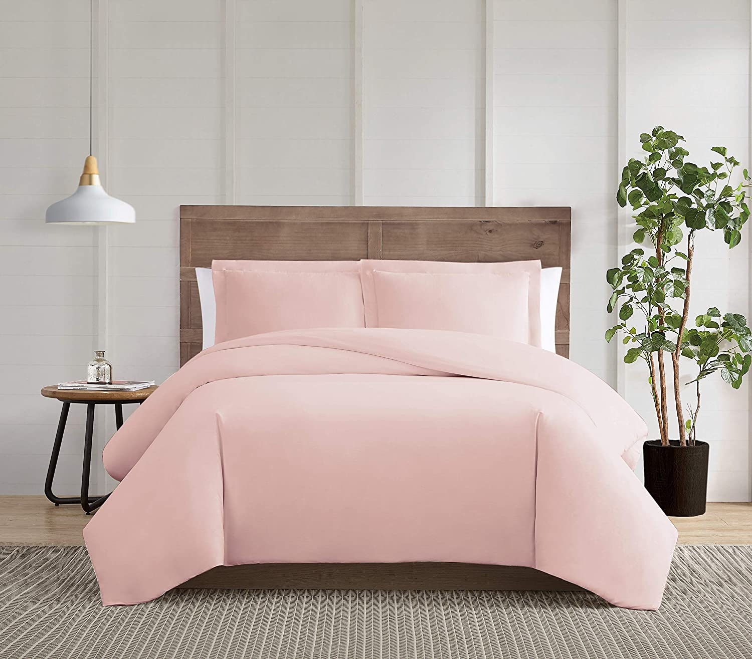 Price:$22.25 Calm Home for Health - Silver Cool Collection - King 3 Piece Duvet and Sham Set - Antimicrobial, Odor Control - Blush : Everything Else