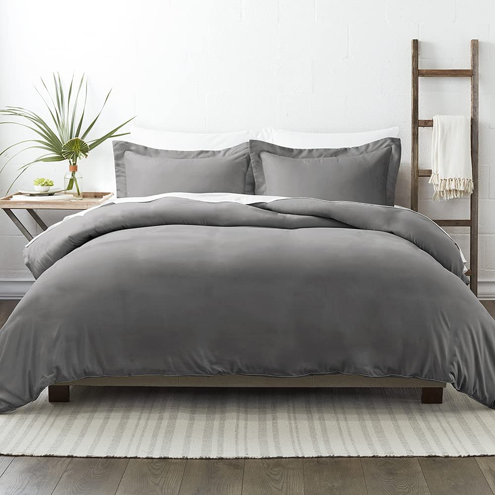 Price:$22.18 Market Becky Cameron Duvet Cover Set, Twin, Gray : Home & Kitchen