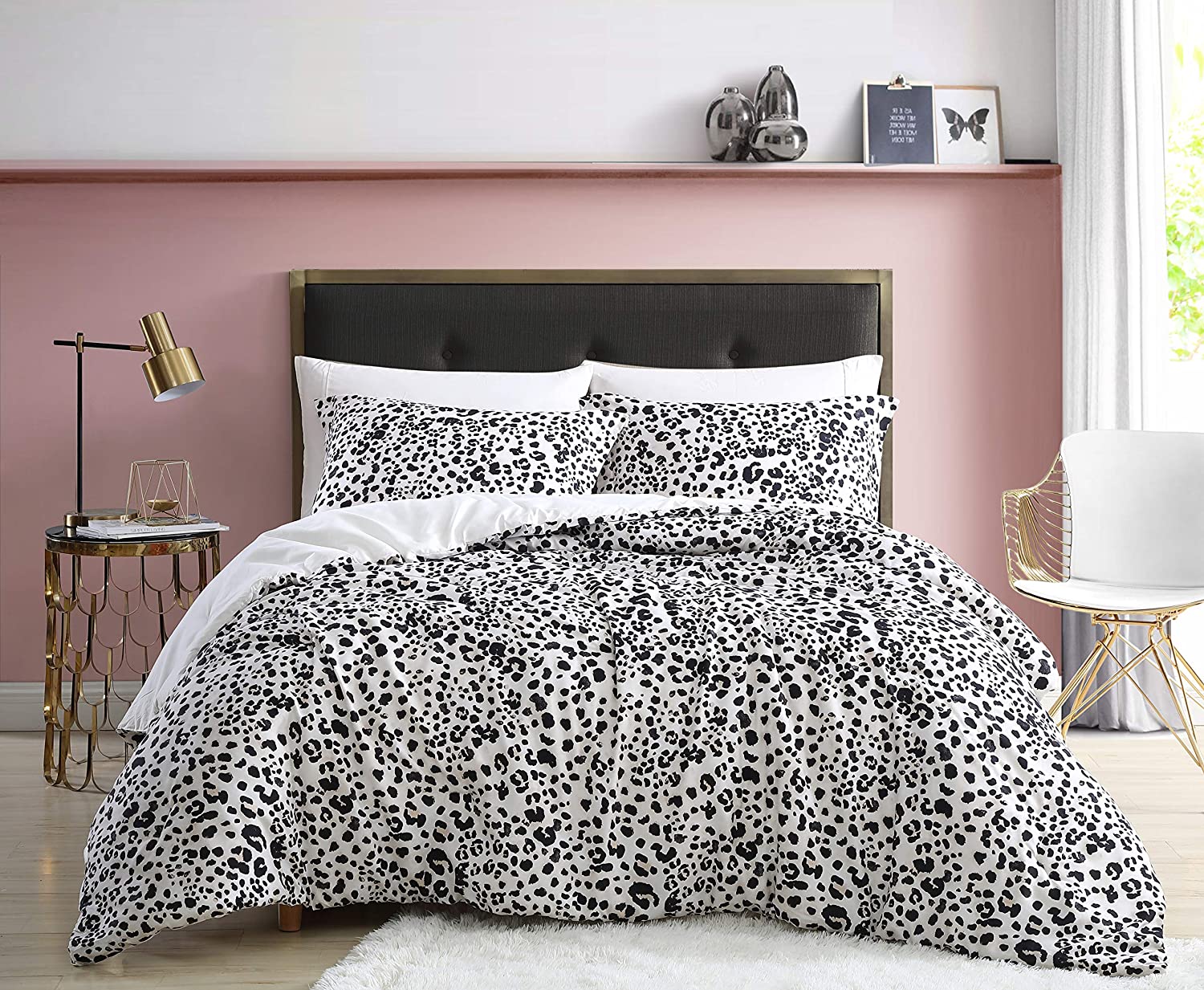 Price:$60.82 Johnson | Water Leopard Collection | Comforter Set - Cool & Lightweight, White, Full/Queen : Home & Kitchen