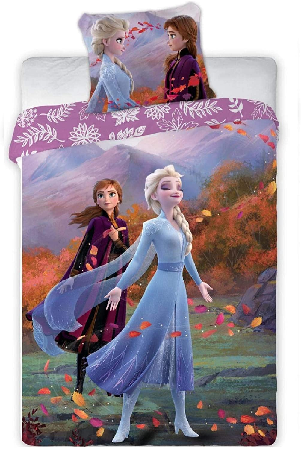 Price:$27.99 Frozen Duvet Set,Single Duvet Cover&Pillowcase,Official Licensed(200X140cm) : Home & Kitchen