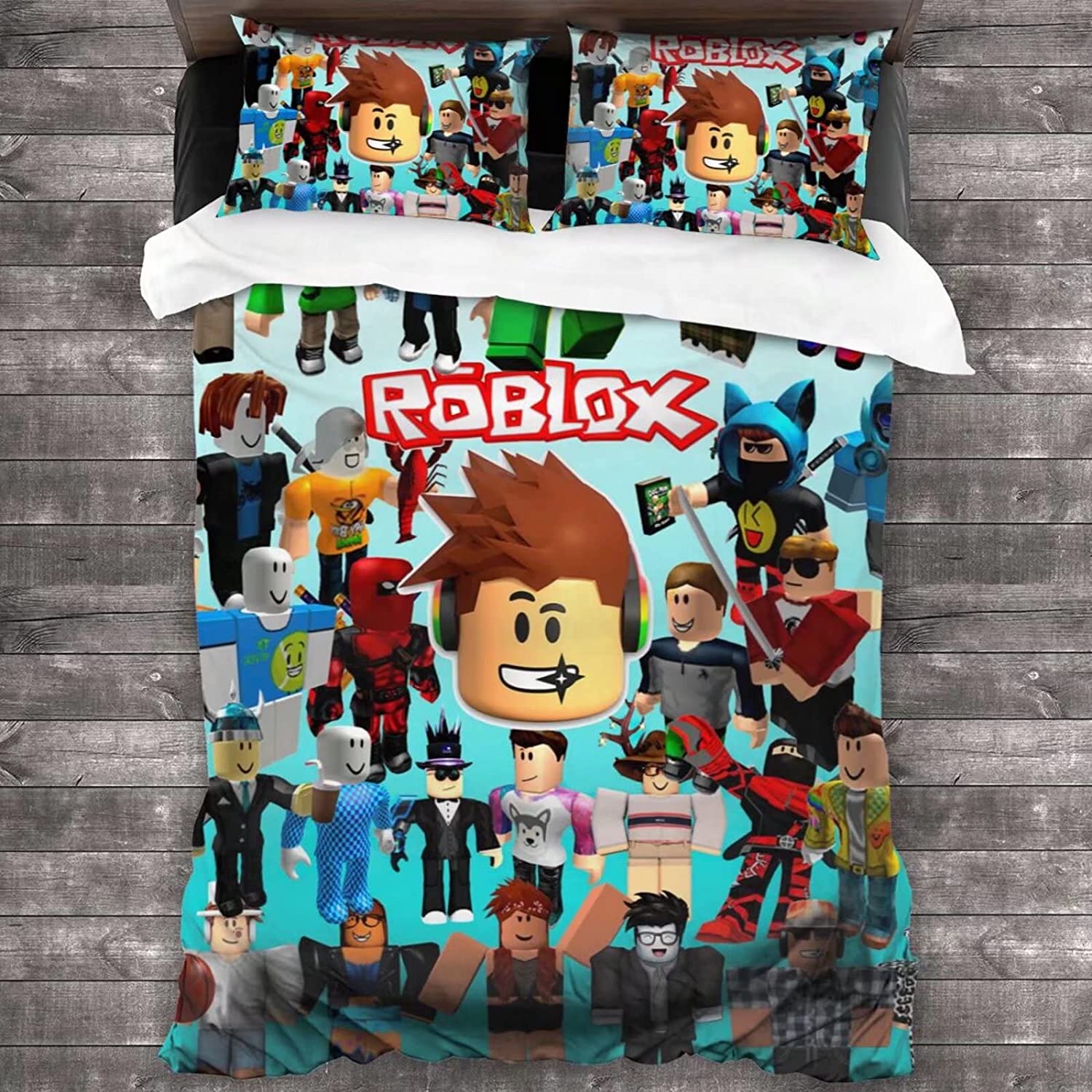 Price:$42.99 Set Twin Size 3D Printing Cartoon Game Bed Set Super Soft Comforter Duvet Cover 3pcs(No Comforter) for Kids/Adults Gift 86"X68" : Home & Kitchen