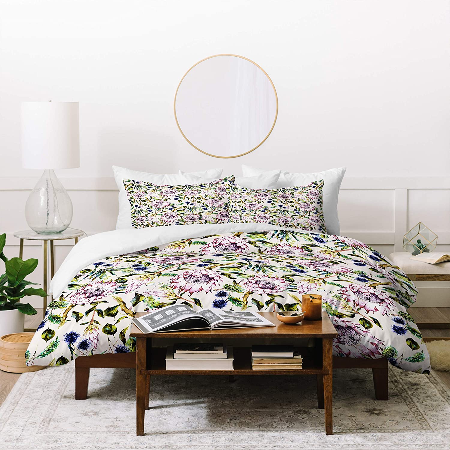 Price:$42.00 Designs Marta Barragan Camarasa Pattern Floral Boho Duvet Set with Two Pillow Shams, Full/Queen, Purple : Everything Else