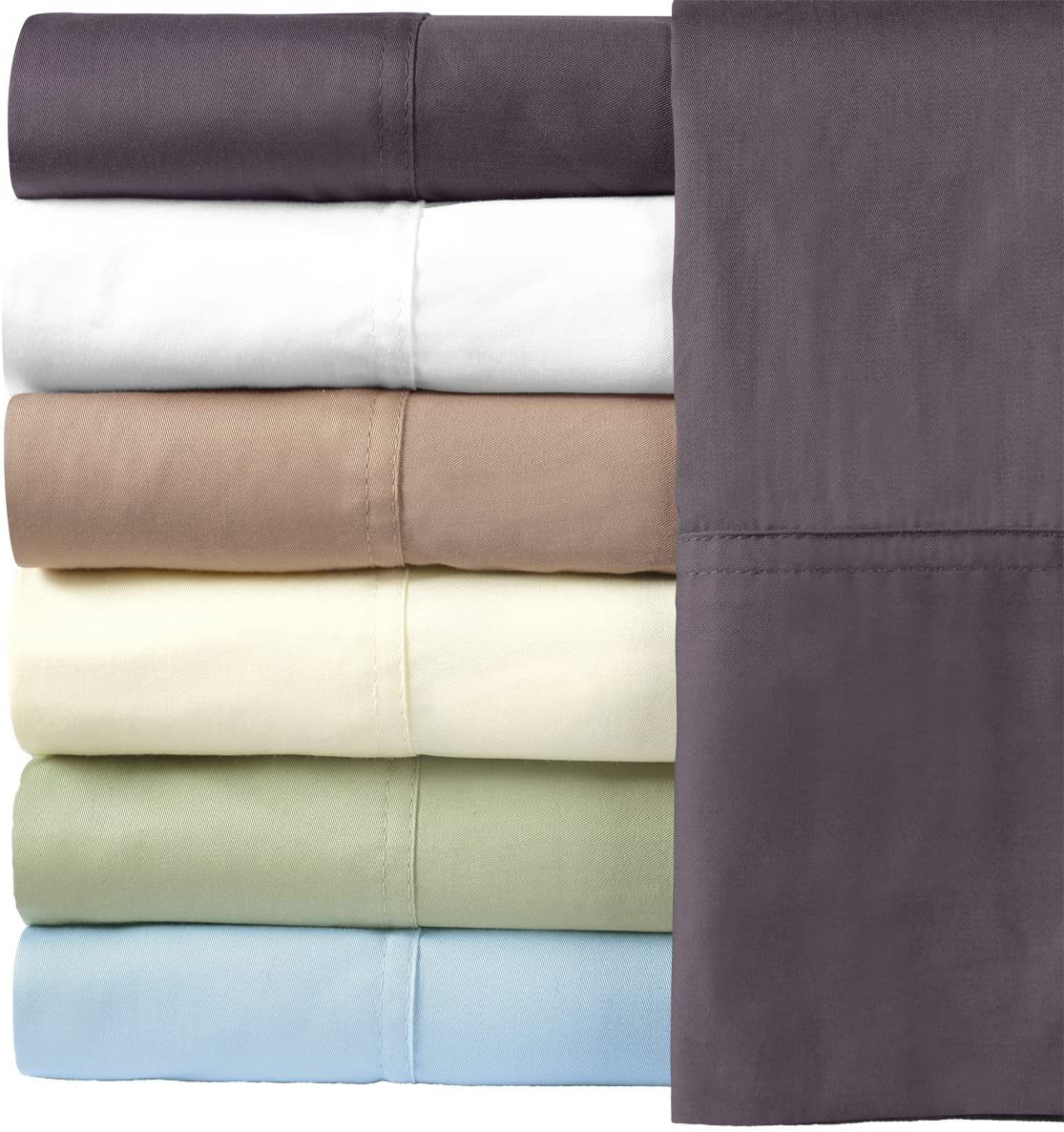 Price:$84.99 Hotel Bedding Silky Soft Bamboo Cotton Sheet Set, 100% Bamboo-Cotton Bed Sheets, King Size, White : Home & Kitchen