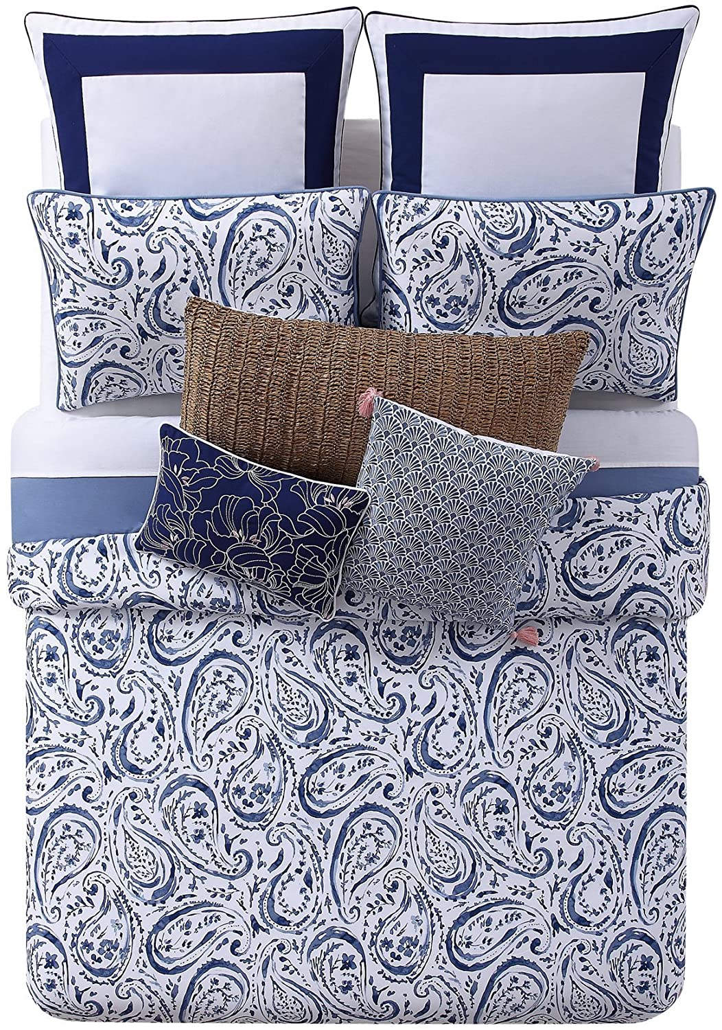 Price:$82.99 Resort Indienne Paisley Cotton Duvet Cover Set, King : Home & Kitchen