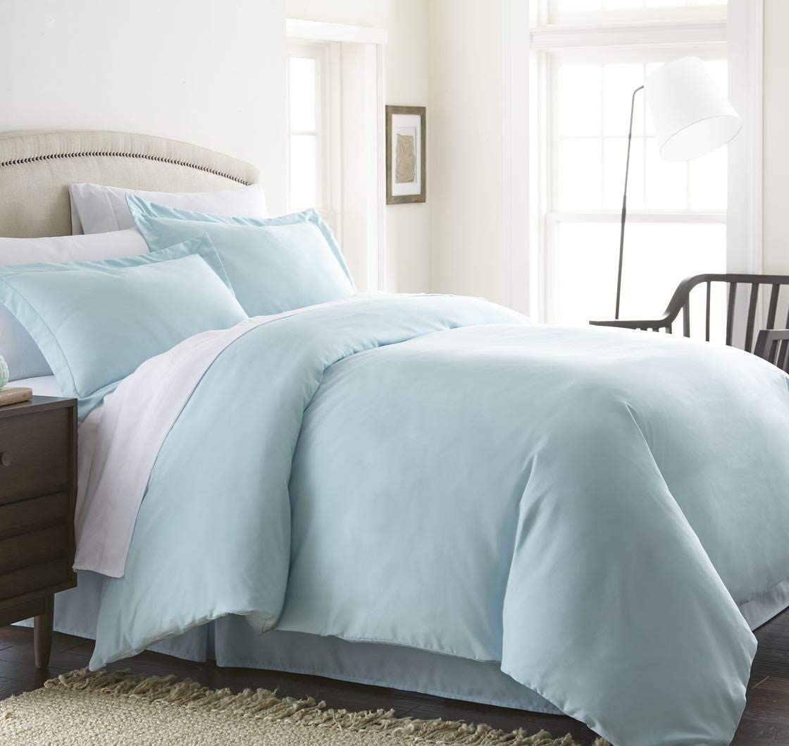 Price:$22.99 Linen Wrinkle & Fade Resistant 2-Piece Duvet Cover Set - Protects and Covers Your Comforter / Duvet Insert, 1500 Series Luxurious 100% - Silky Soft, Twin/Twin XL, Aqua : Home & Kitchen