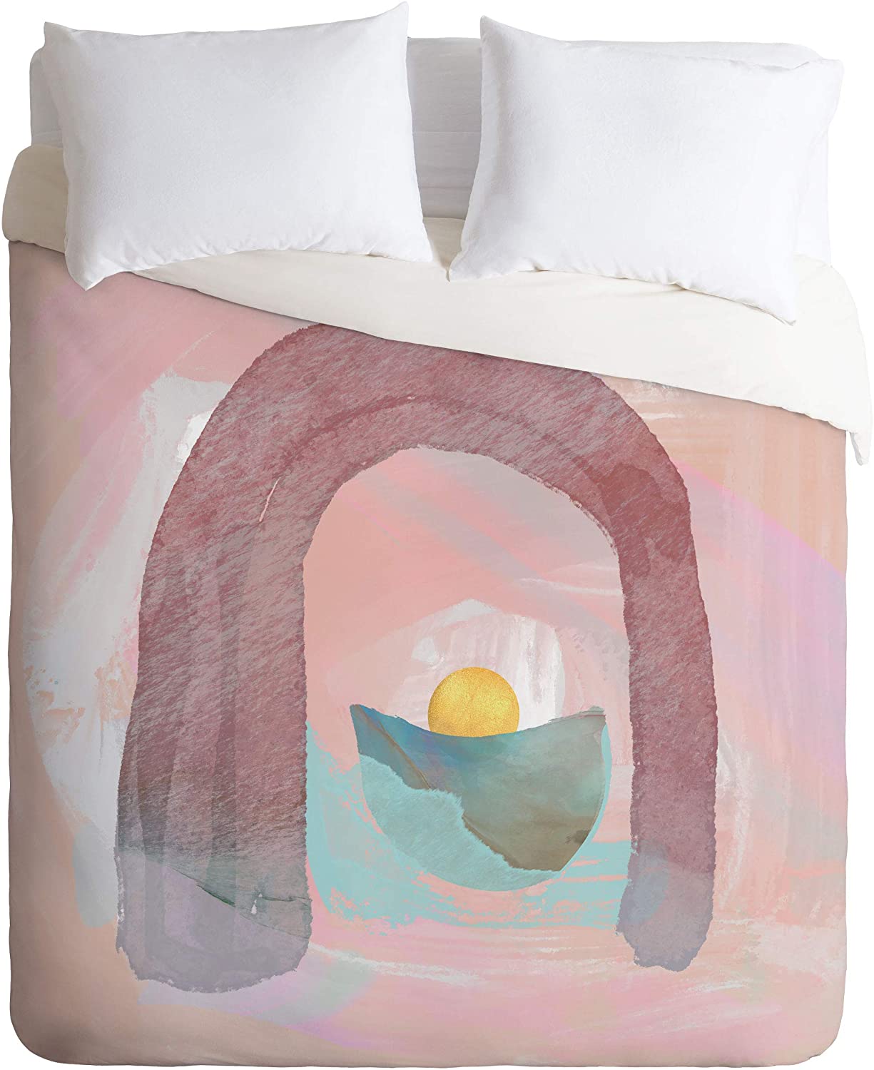 Price:$129.00 73321-dvwset Sewzinski Adoration Duvet Set with Pillowcase(s), Twin/XL, Pink : Home & Kitchen