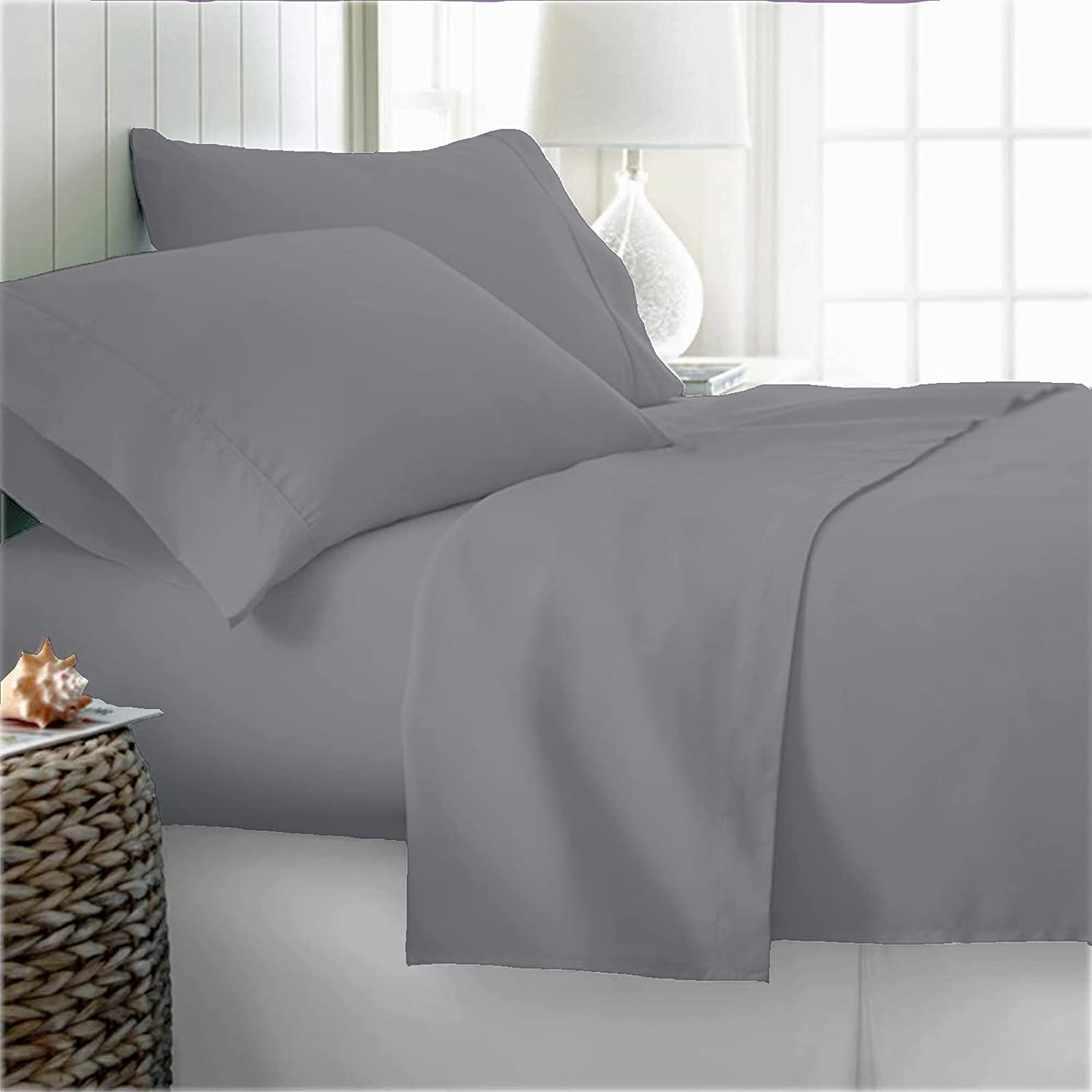 Price:$84.99 Organic Cotton Bed Sheets King|Organic Light Gray Sheets|300 Thread Count Organic Cotton|Organic Cotton Sateen Sheets|Deep Pocket Organic Cotton Sheets|GOTS Certified Sheets : Tools & Home Improvement