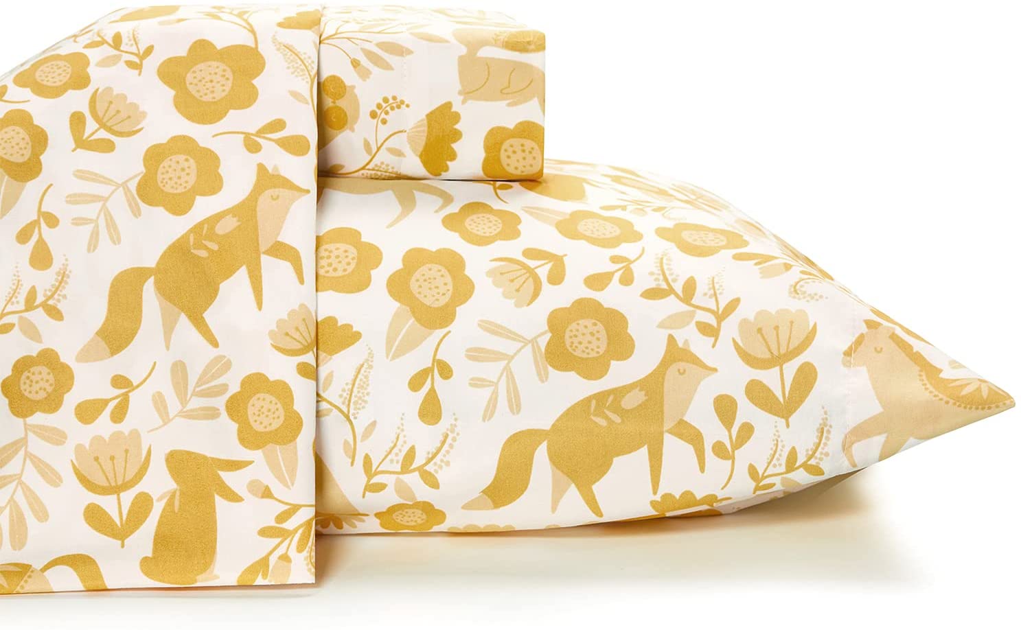Price:$38.99 the Polka Dots Roam Queen Size Bed Sheets Marigold Yellow Folktale Print 4 Piece Set │ Unisex, Flexible Microfiber, Durable, Wrinkle-Resistant Bedding │ Boys, Girls, Baby, Kids, Toddler, Teen : Home & Kitchen