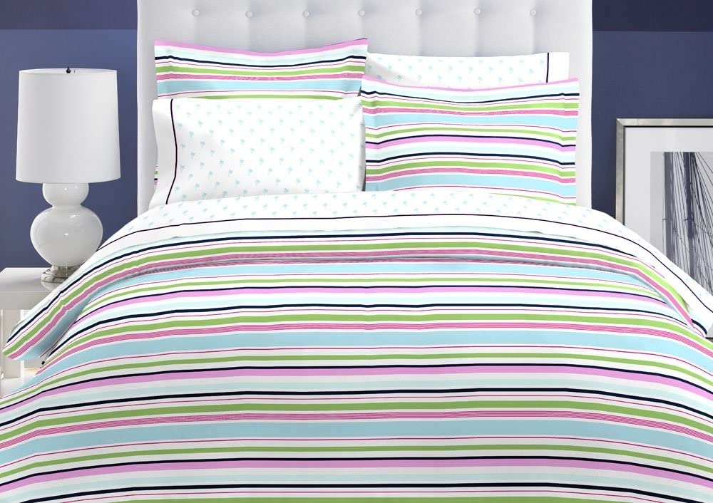 Price:$90.00 Hilfiger Meadow Beach Collection Duvet Set, Twin(Old Pattern) : Home & Kitchen