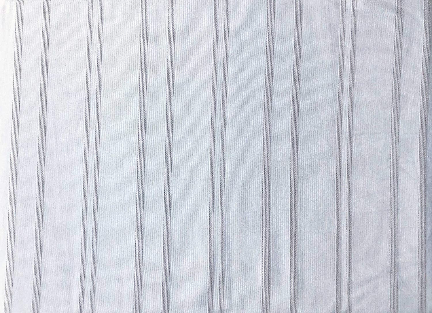 Price:$145.99 Portugal 3pc Duvet Cover Set Textured Sewn Stripes of Varying Widths Taupe Thread on White Comforter Quilt Cover 100% Cotton Luxury (Queen) : Home & Kitchen