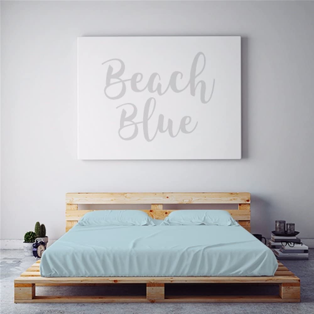 Price:$89.95 Sweats: PeachSkinSheets Beach Blue 1500tc Soft Sheet Set - Queen : Home & Kitchen