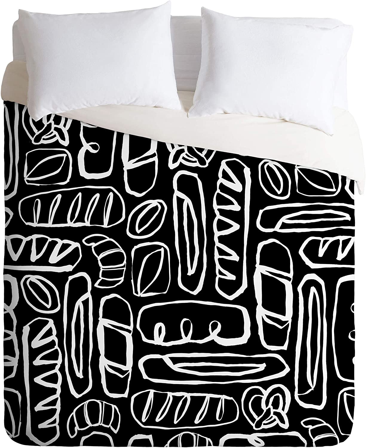 Price:$129.00 72010-dvwset Beshka Kueser Carb Loading Black Duvet Set with Pillowcase(s), Twin/XL, Black : Home & Kitchen