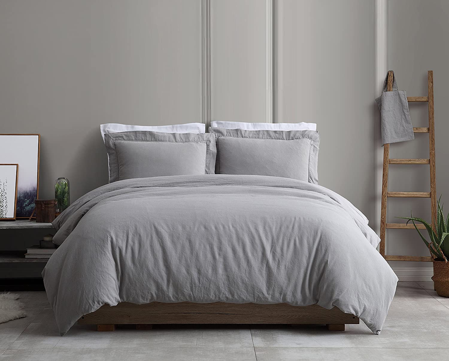Price:$49.95 Signature 3pc Duvet Cover Set | 55% Premium Linen : Home & Kitchen