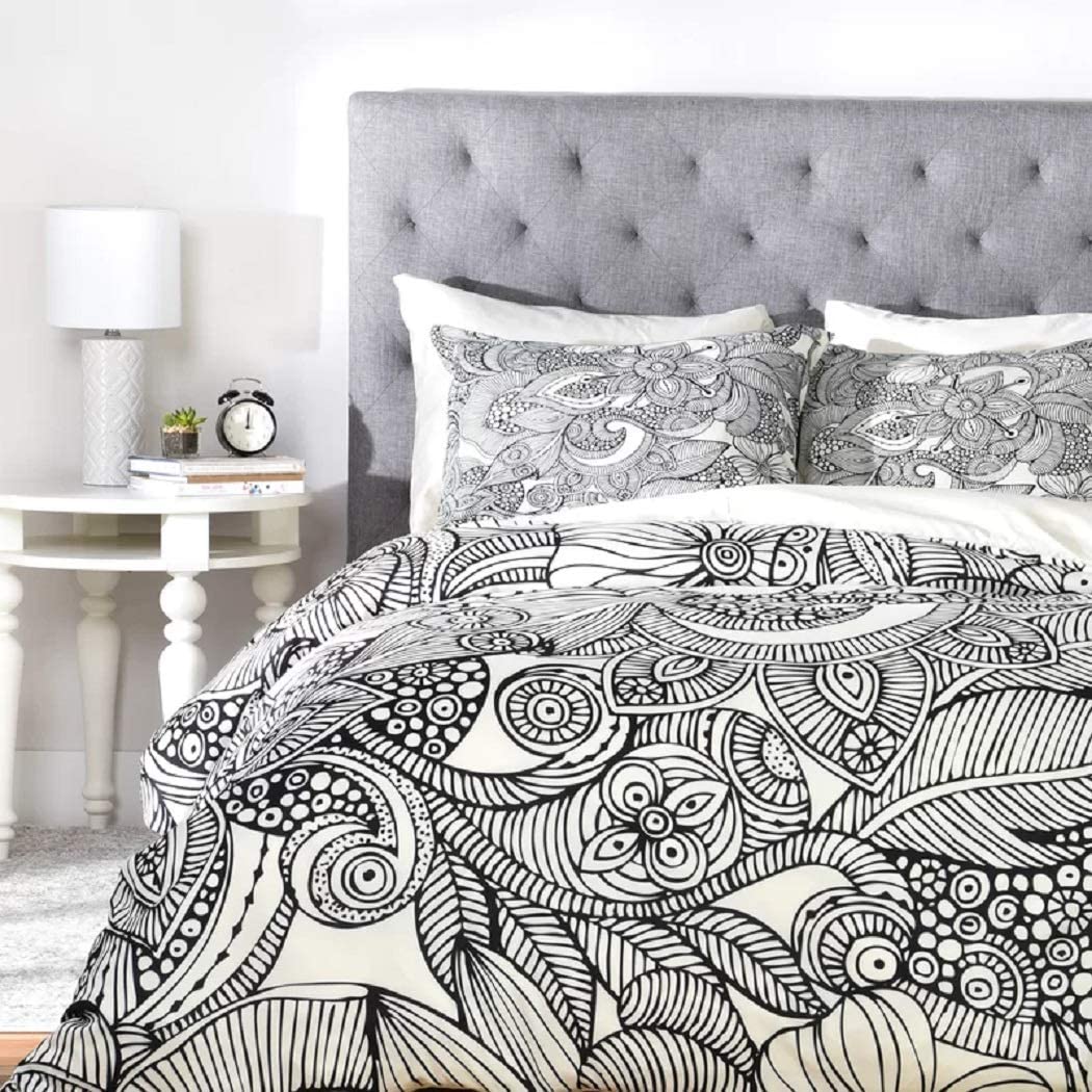 Price:$113.99 Rose Deepak Doodles Duvet Cover Set, King : Home & Kitchen