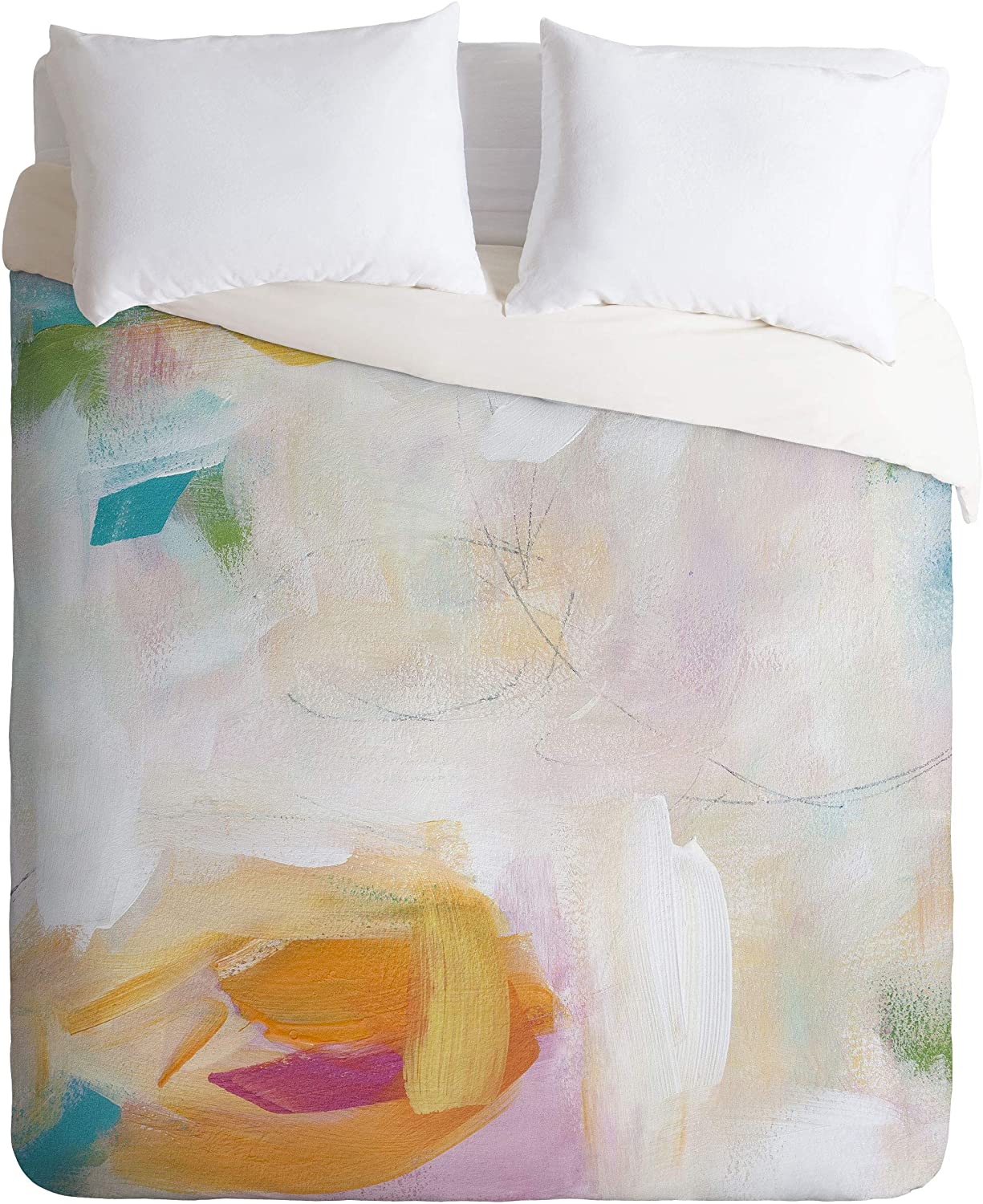 Price:$129.00 70641-dvwset Julia Contacessi Wishful Thoughts No 2 Duvet Set with Pillowcase(s), Twin/XL, Orange : Home & Kitchen
